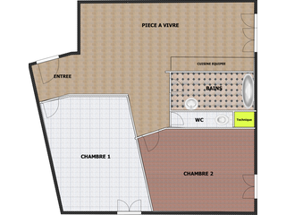 appartement 3 pièces - 58m2 à Mée-sur-Seine (77350)