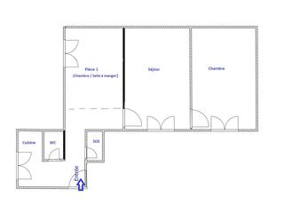 appartement 3 pièces - 42m2 à Paris (75011)