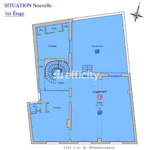Achat immobilier Appartement 7 pièces  232m2 à Paris (75020) - Photo n°12