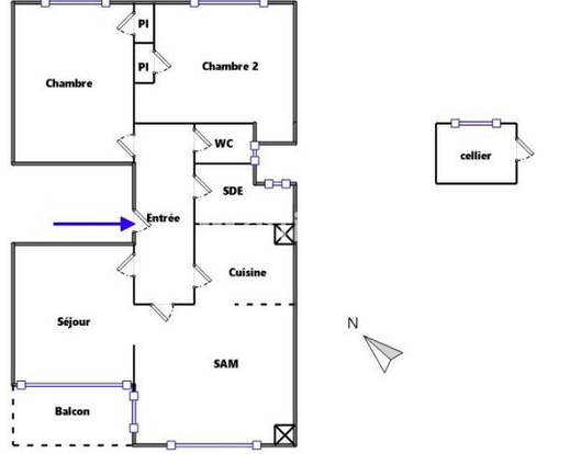 Achat immobilier Appartement 3 pièces  64m2 à Toulouse (31500) - Photo n°4