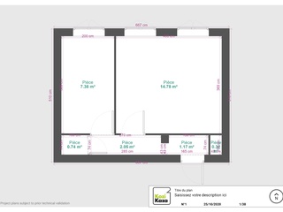 appartement 2 pièces - 22m2 à Cannes (06400)