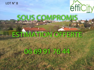 terrain  - 613m2 à Saint-Laurent-de-Chamousset (69930)