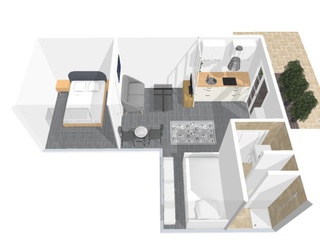 appartement 2 pièces - 25m2 à Paris (75008)