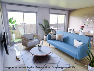 appartement 3 pièces - 69m2 à Villeurbanne (69100)