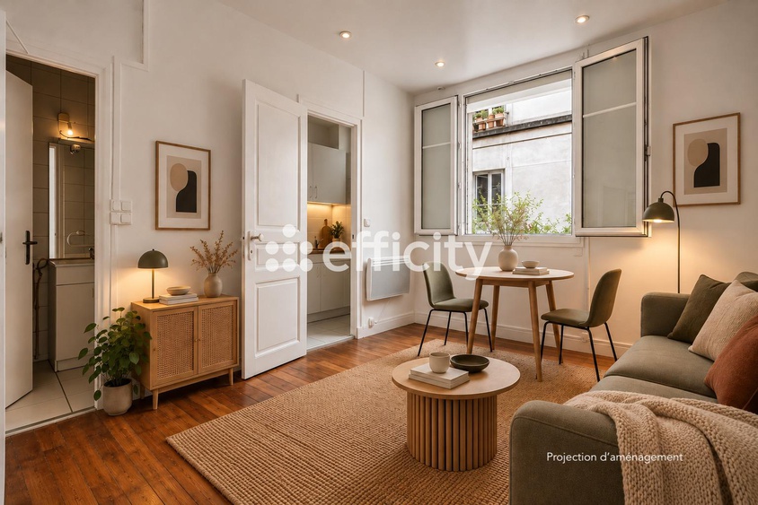appartement 1 pièces - 16m2 à Les Lilas (93260)