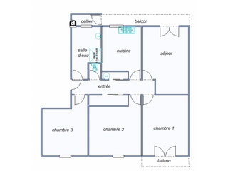 appartement 4 pièces - 69m2 à Toulouse (31100)