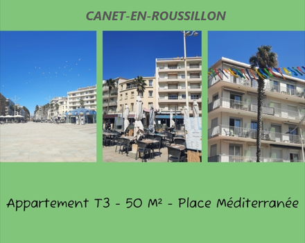 appartement 3 pièces - 50m2 à Canet-en-Roussillon (66140)