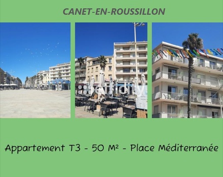 appartement 3 pièces - 50m2 à Canet-en-Roussillon (66140)