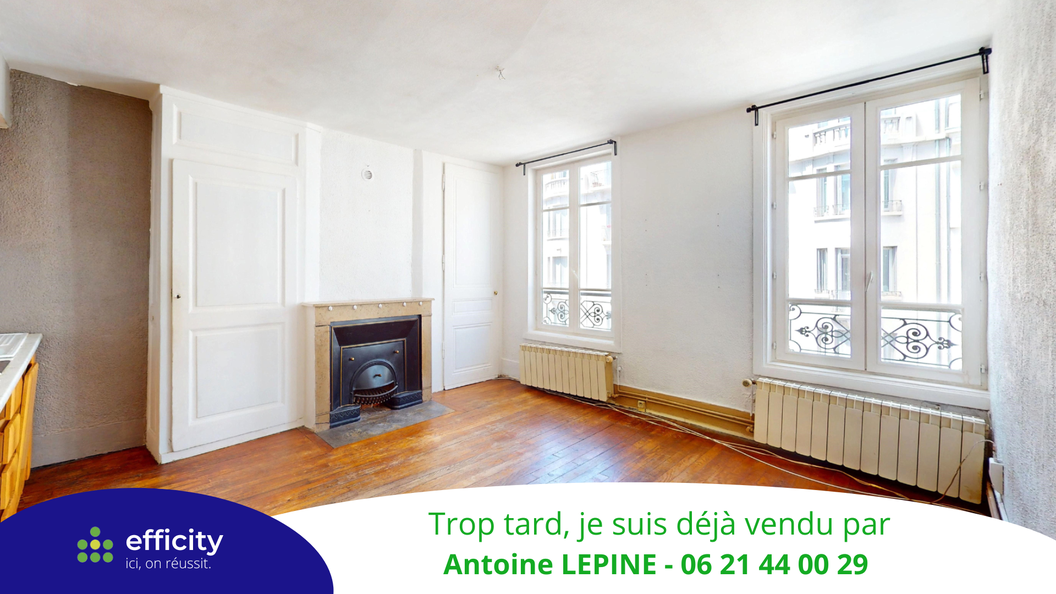 appartement 2 pièces - 35m2 à Lyon (69003)