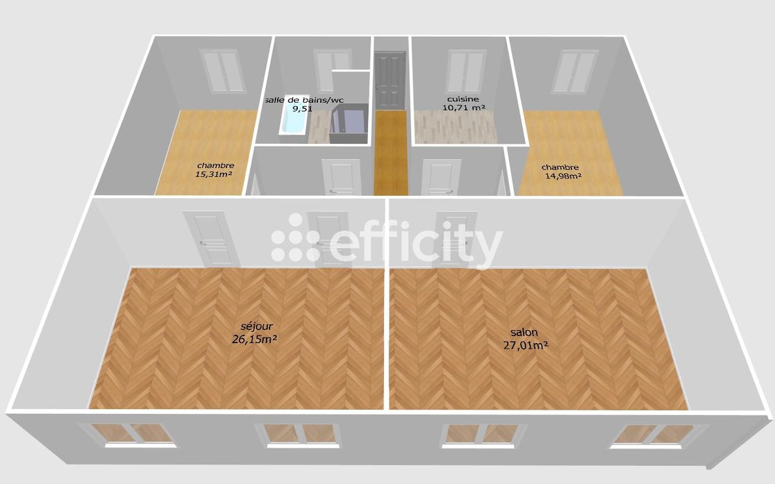 Achat immobilier Appartement 4 pièces  117m2 à Mulhouse (68200) - Photo n°6