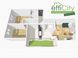 appartement 3 pièces - 67m2 à Tours (37000)