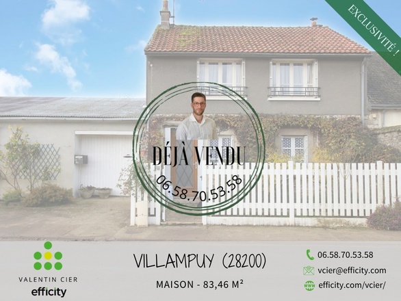 maison 4 pièces - 83m2 à Villampuy (28200)