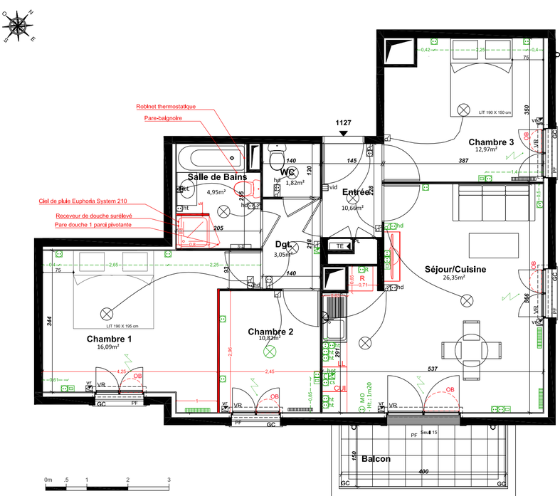 appartement 4 pièces - 79m2 à Le Blanc-Mesnil (93150)