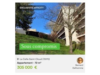 appartement 3 pièces - 71m2 à La Celle-Saint-Cloud (78170)