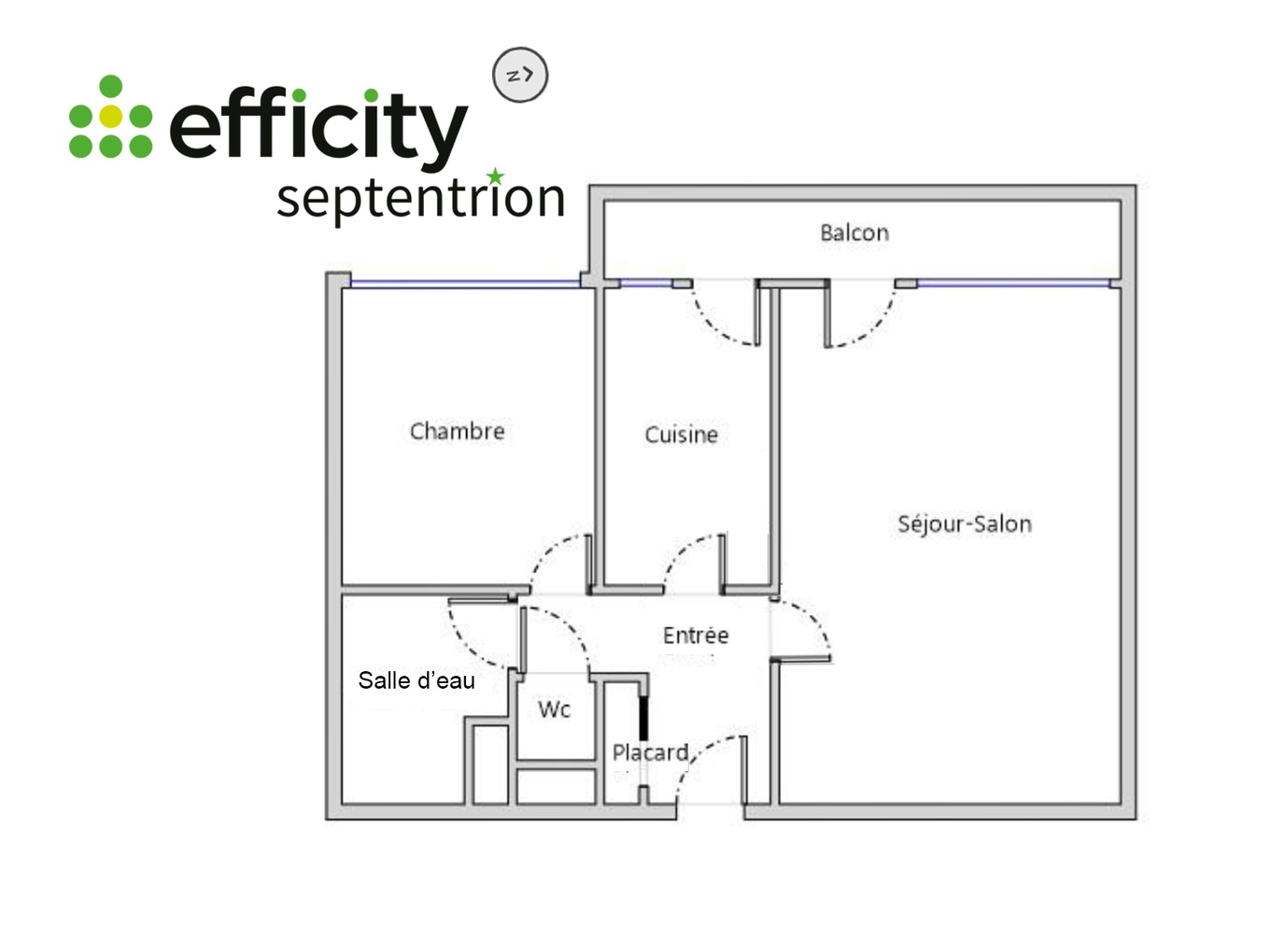Achat immobilier Appartement 2 pièces  50m2 à Lille (59000) - Photo n°9