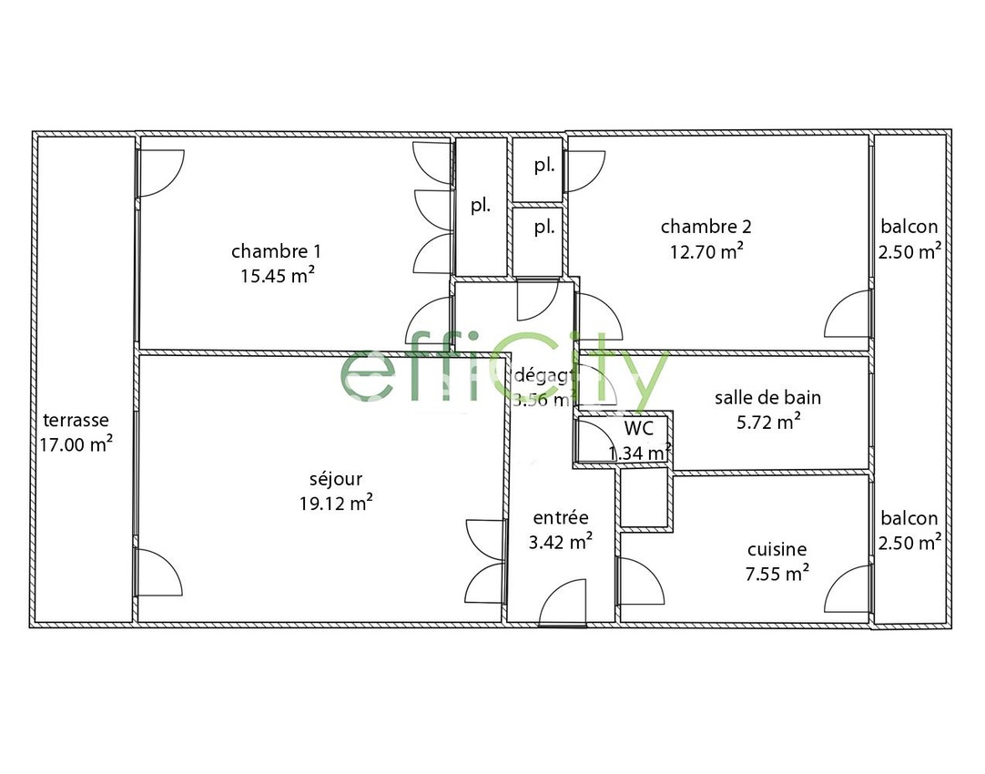 Achat immobilier Appartement 3 pièces  68m2 à Montpellier (34070) - Photo n°11