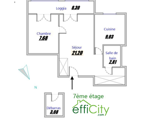 appartement 2 pièces - 40m2 à Vénissieux (69200)