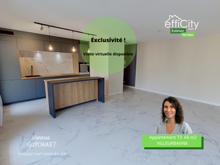 appartement 3 pièces - 68m2 à Villeurbanne (69100)