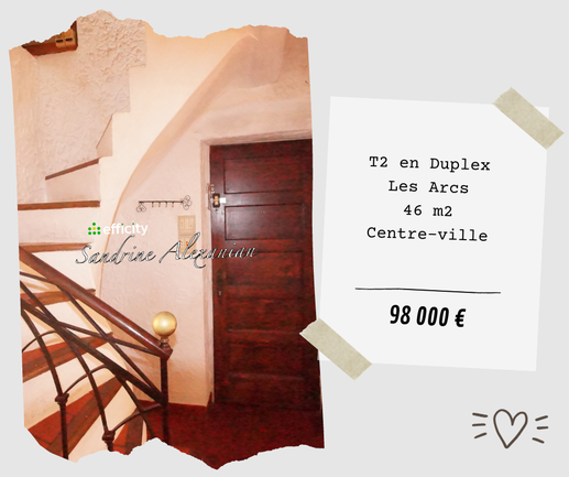 appartement 2 pièces - 46m2 à Les Arcs (83460)