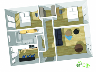 appartement 3 pièces - 64m2 à Rennes (35000)