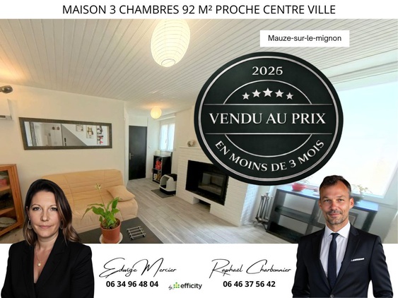 maison 5 pièces - 92m2 à Mauzé-sur-le-Mignon (79210)