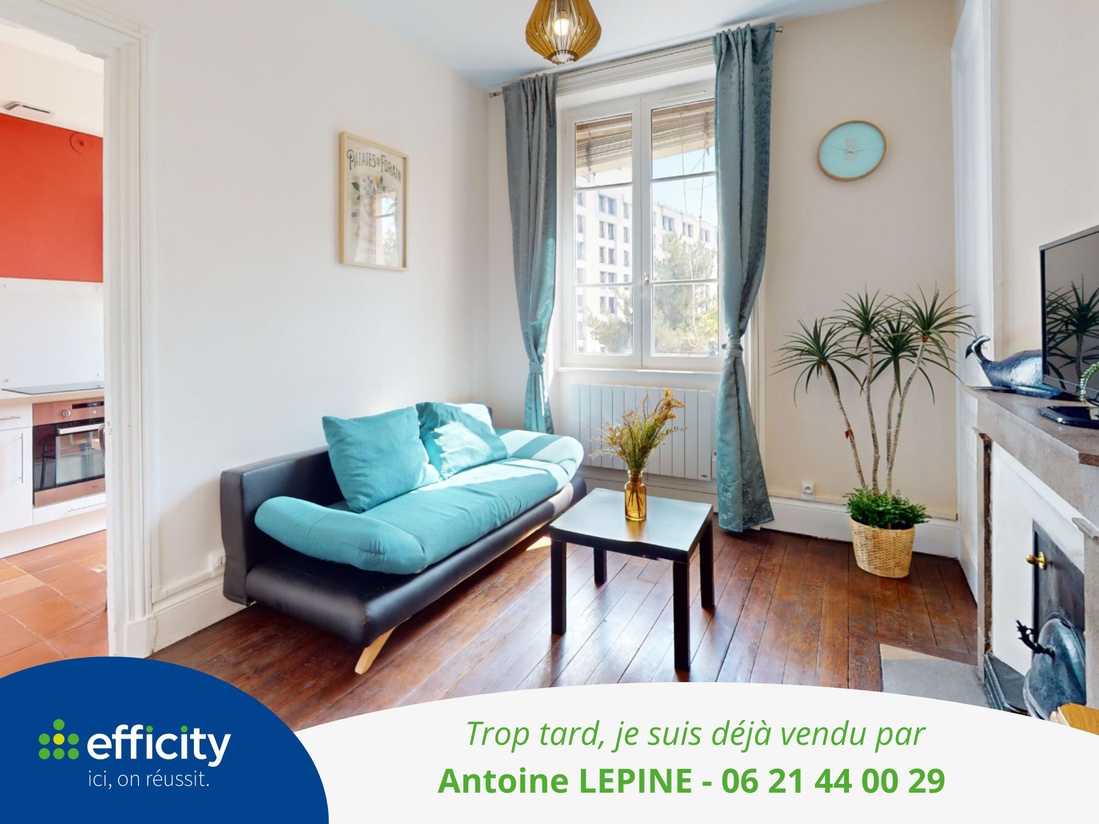 appartement 2 pièces - 32m2 à Lyon (69007)