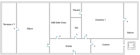 Achat immobilier Appartement 2 pièces  52m2 à Nice (06300) - Photo n°7