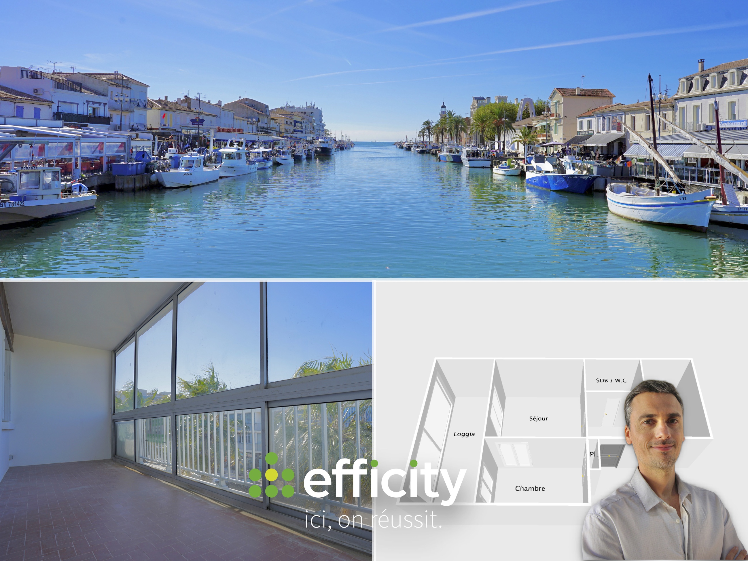 appartement 2 pièces - 38m2 à Le Grau-du-Roi (30240)