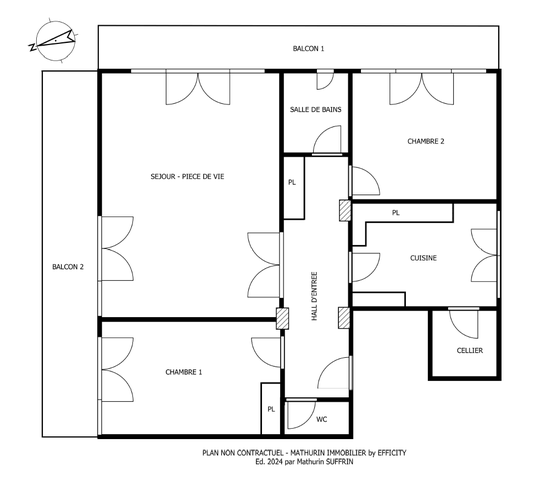 appartement 4 pièces - 95m2 à Chambéry (73000)