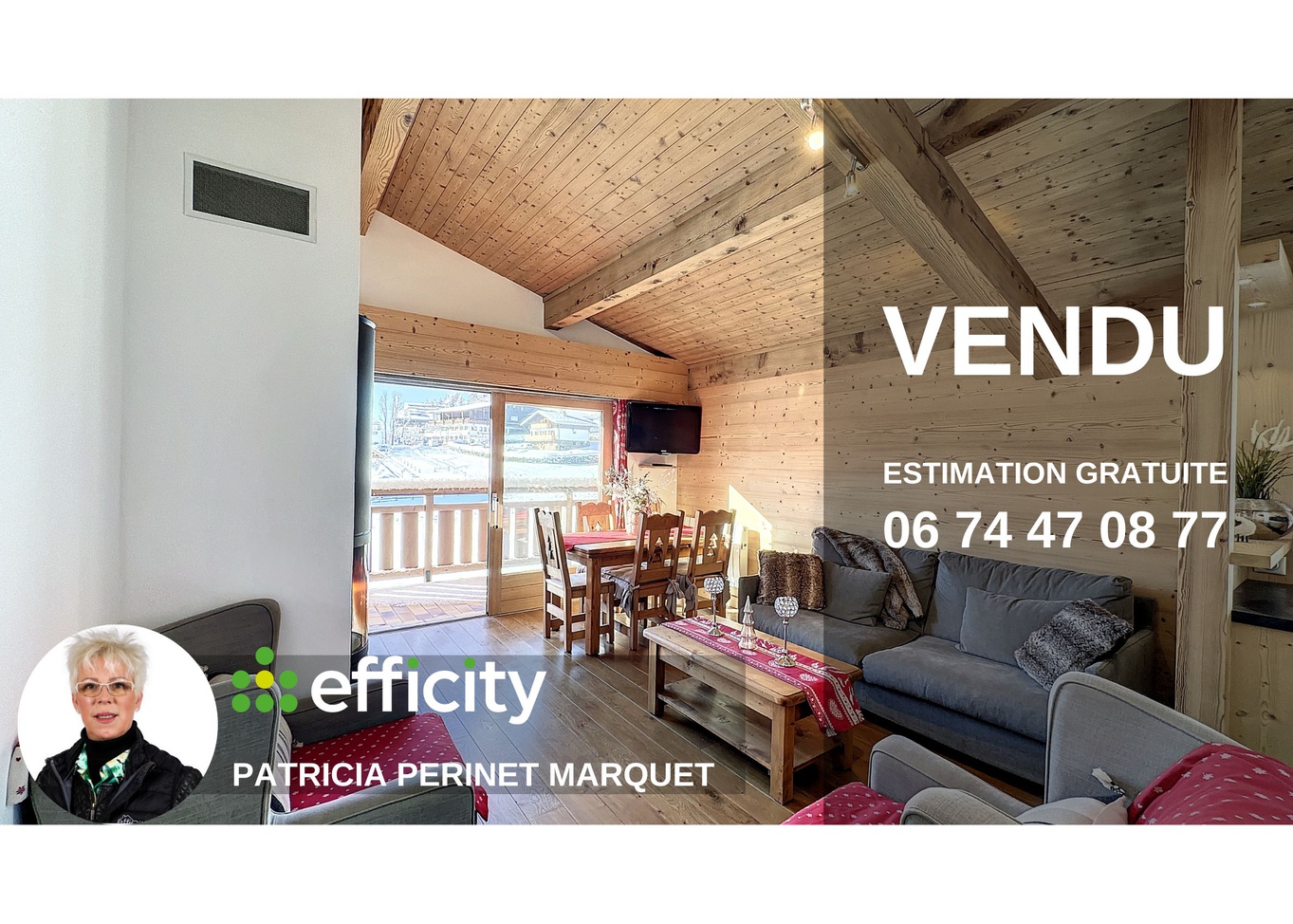 appartement 3 pièces - 62m2 à Megève (74120)