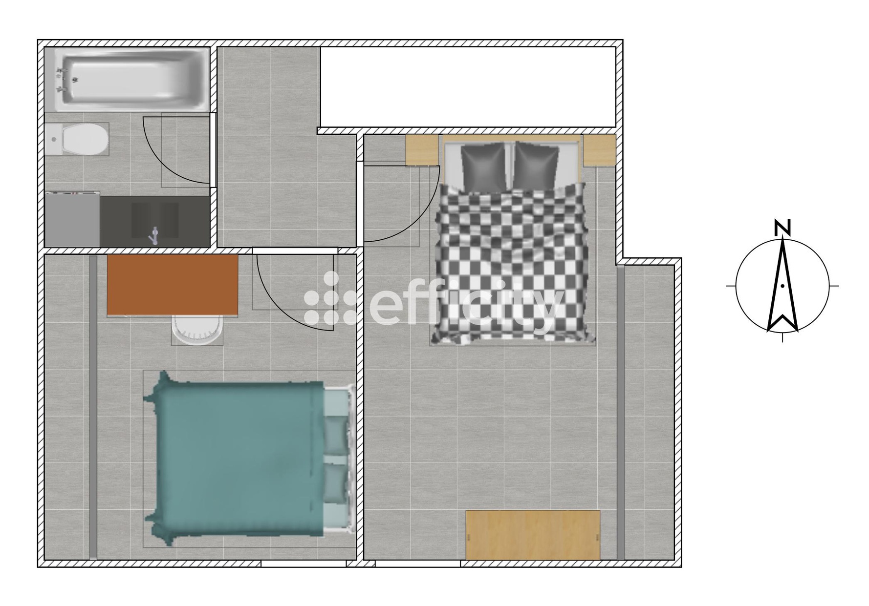 Achat immobilier Appartement 3 pièces  63m2 à Montpellier (34000) - Photo n°10