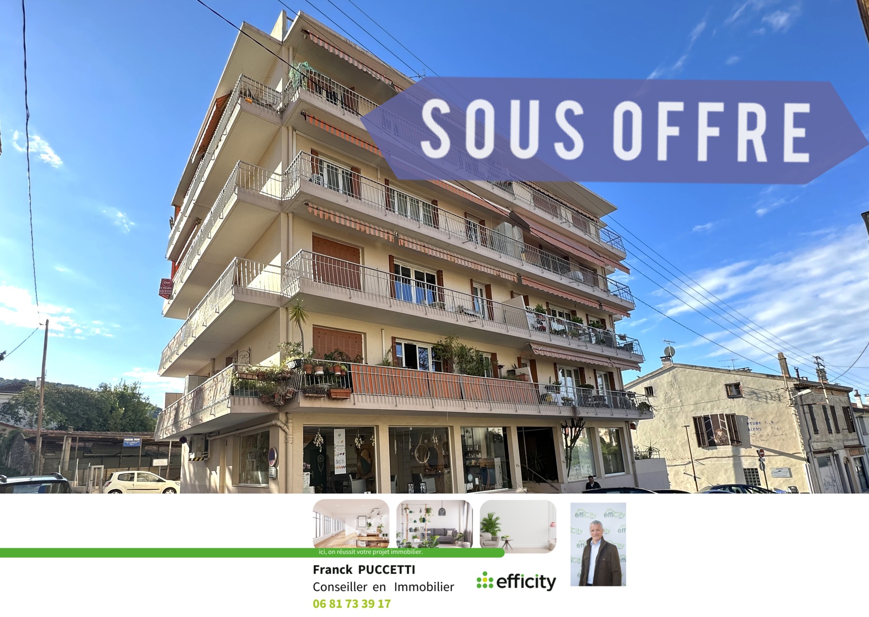 appartement 3 pièces - 55m2 à Le Cannet (06110)