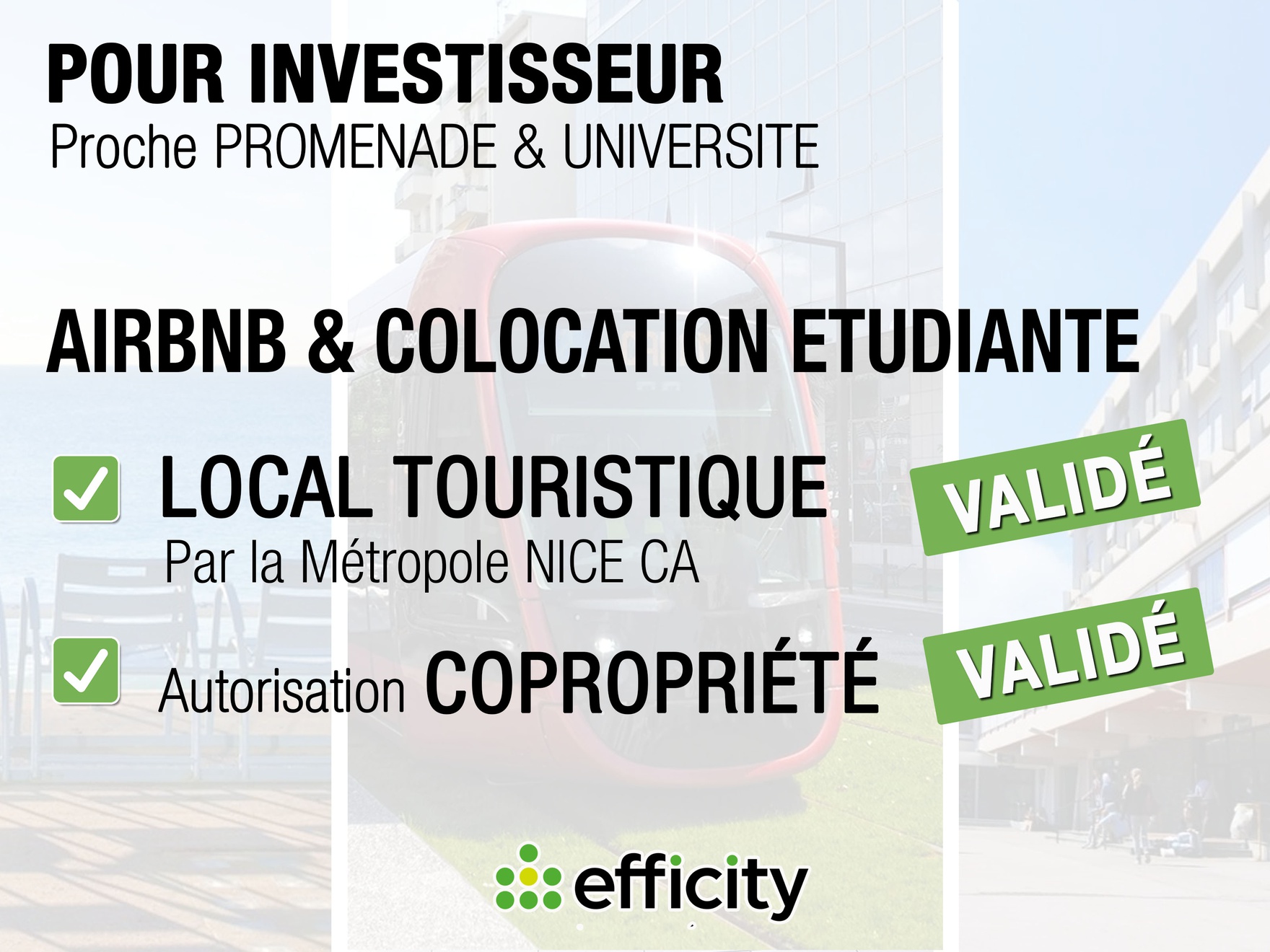 appartement 3 pièces - 50m2 à Nice (06200)