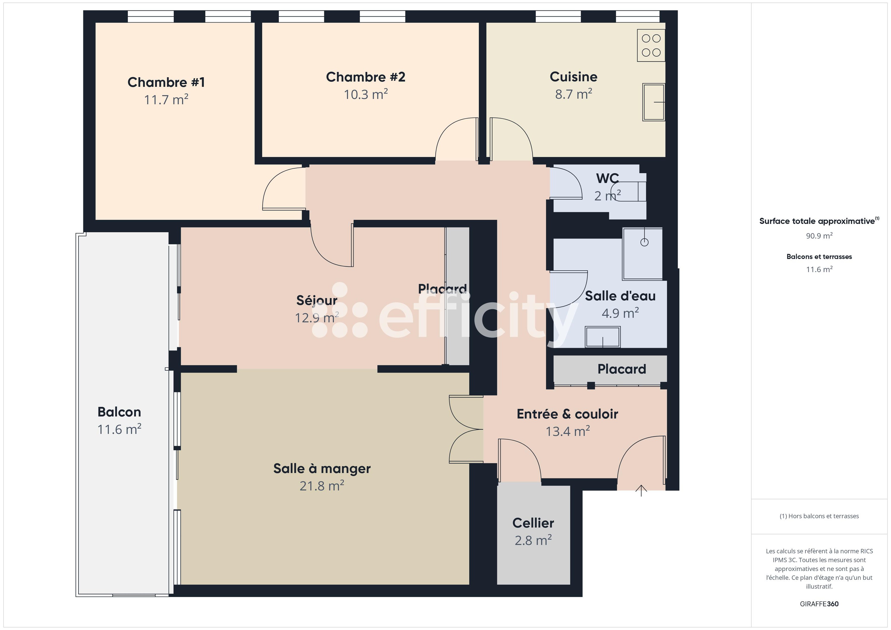 Achat immobilier Appartement 4 pièces  91m2 à Bourg-en-Bresse (01000) - Photo n°19