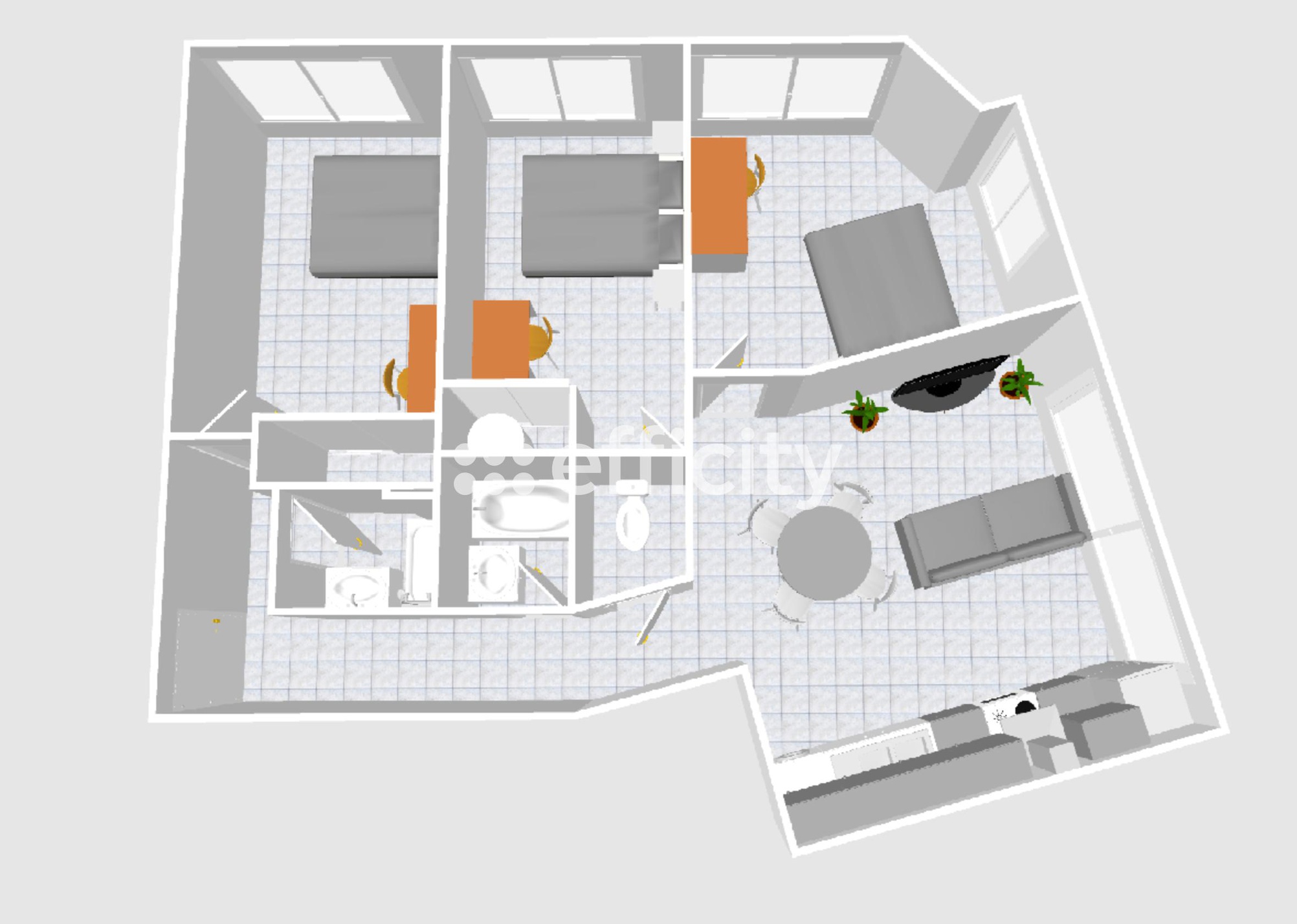 Achat immobilier Appartement 4 pièces  61m2 à Montpellier (34080) - Photo n°9