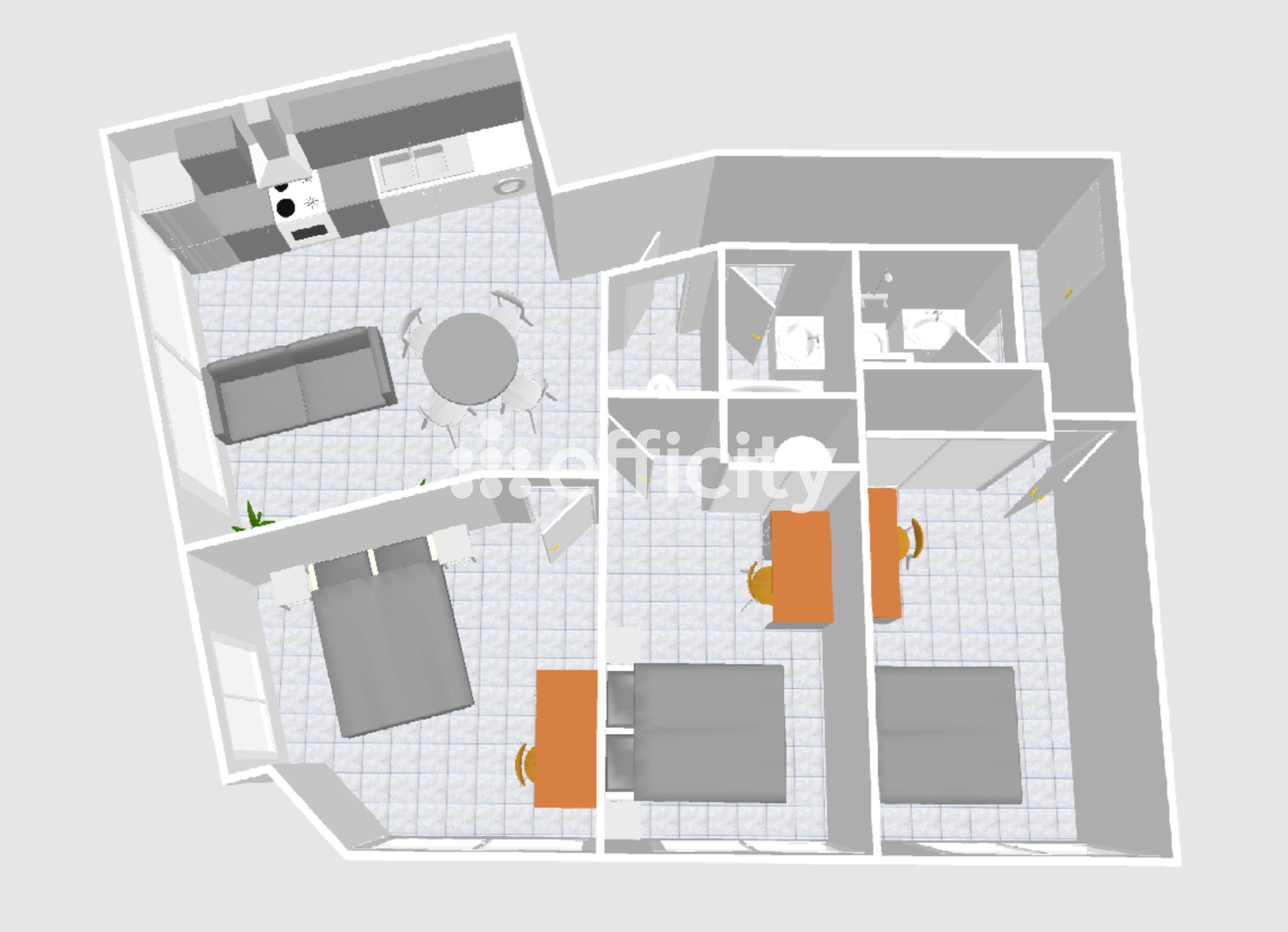 Achat immobilier Appartement 4 pièces  61m2 à Montpellier (34080) - Photo n°8