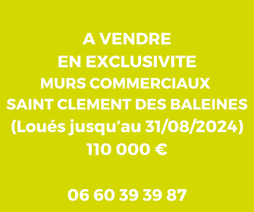 local-commercial 1 pièces - 31m2 à Saint-Clément-des-Baleines (17590)
