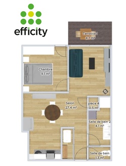 appartement 2 pièces - 42m2 à Leucate (11370)