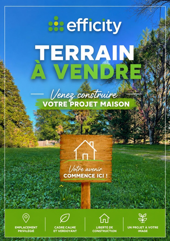 terrain  - 950m2 à Coutras (33230)