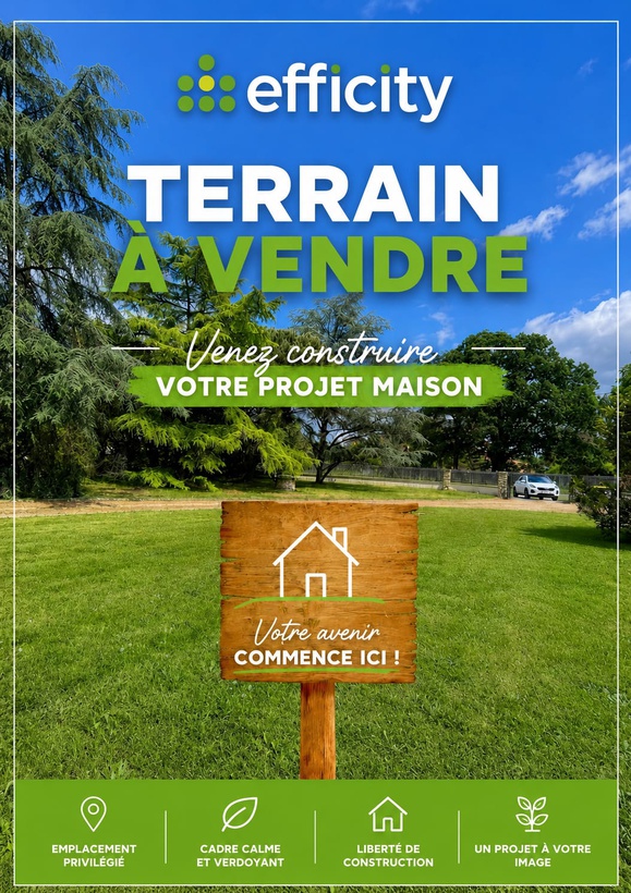 terrain  - 940m2 à Coutras (33230)