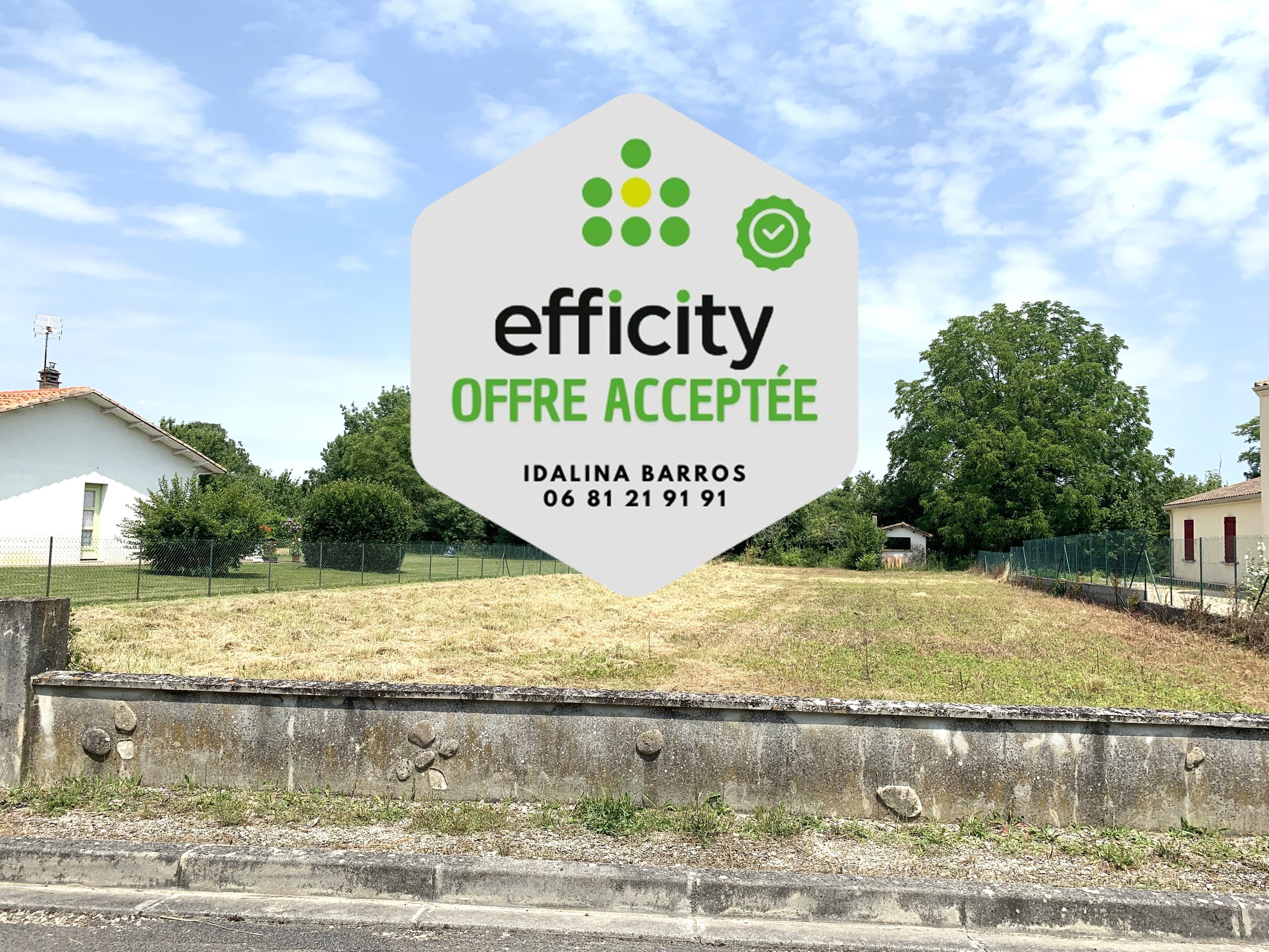 terrain  - 1250m2 à Aigre (16140)