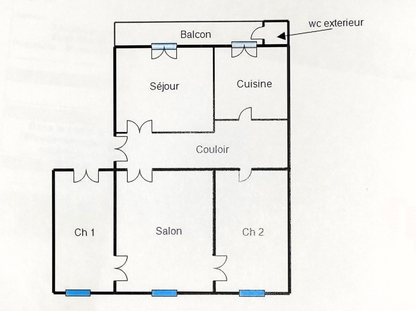 appartement 4 pièces - 85m2 à Bastia (20200)