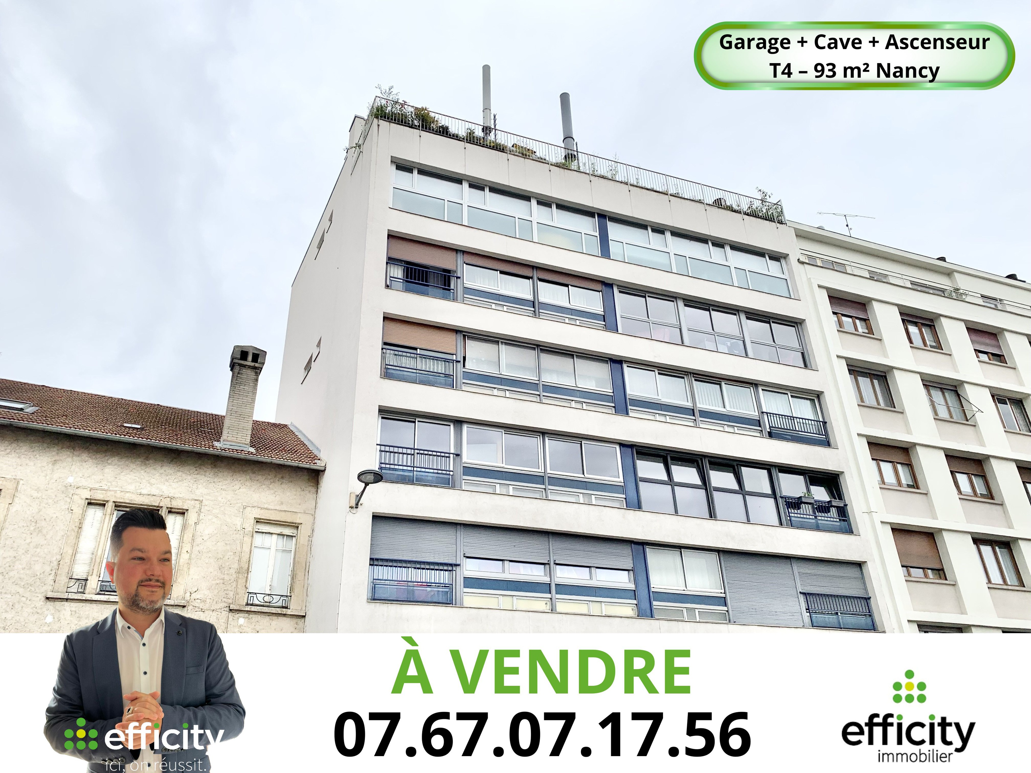 Achat immobilier Appartement 4 pièces  92m2 à Nancy (54000) - Photo n°1
