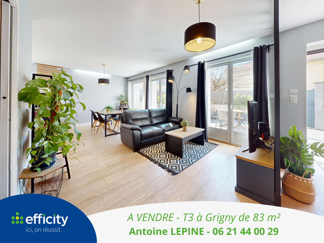 appartement 3 pièces - 83m2 à Grigny (69520)