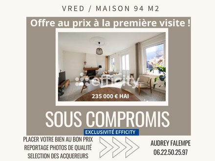 maison 5 pièces - 96m2 à Vred (59870)