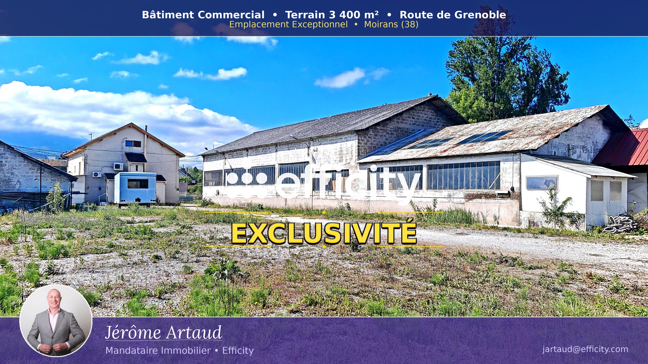local commercial  - 800m2 à Moirans (38430)