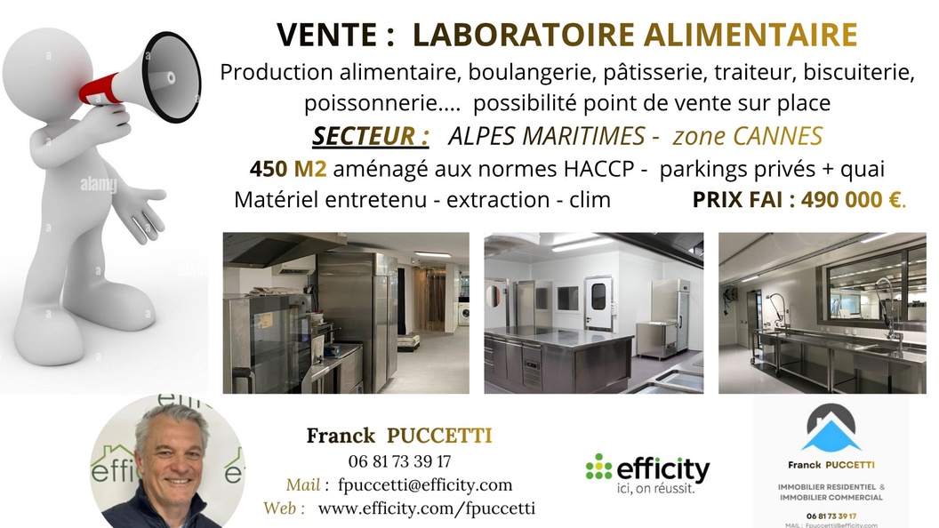 fonds de commerce  - 450m2 à Grasse (06130)