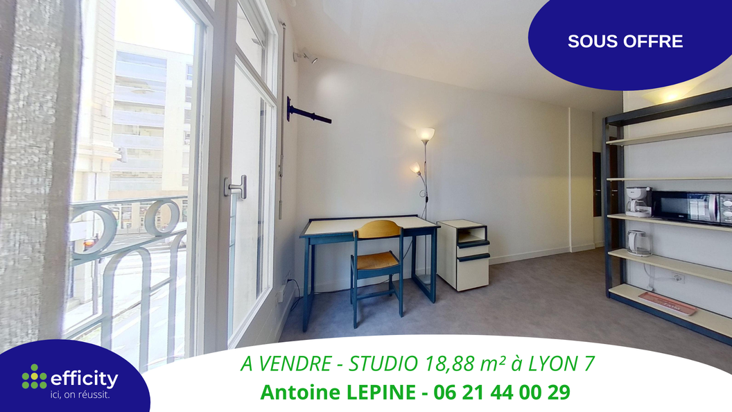appartement 1 pièces - 18m2 à Lyon (69007)