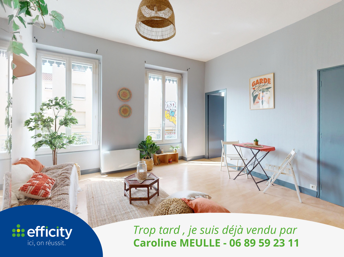 appartement 2 pièces - 34m2 à Lyon (69007)