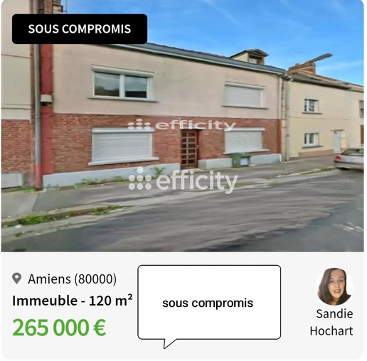 immeuble 7 pièces - 120m2 à Amiens (80000)